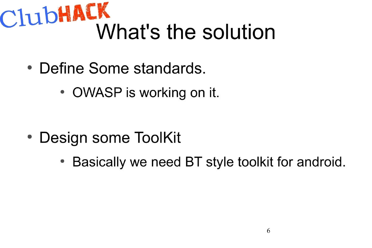 Slide 6 of Android Tamer Clubhack