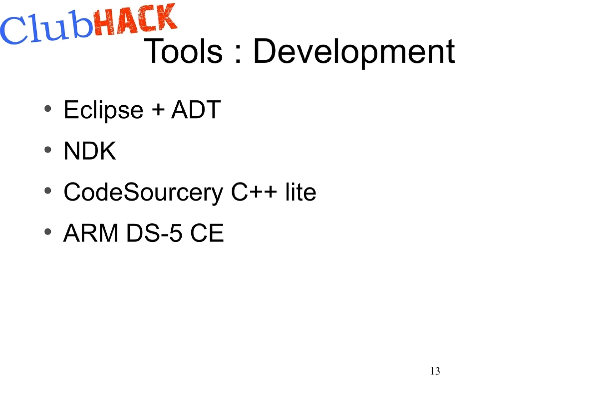 Slide 13 of Android Tamer Clubhack