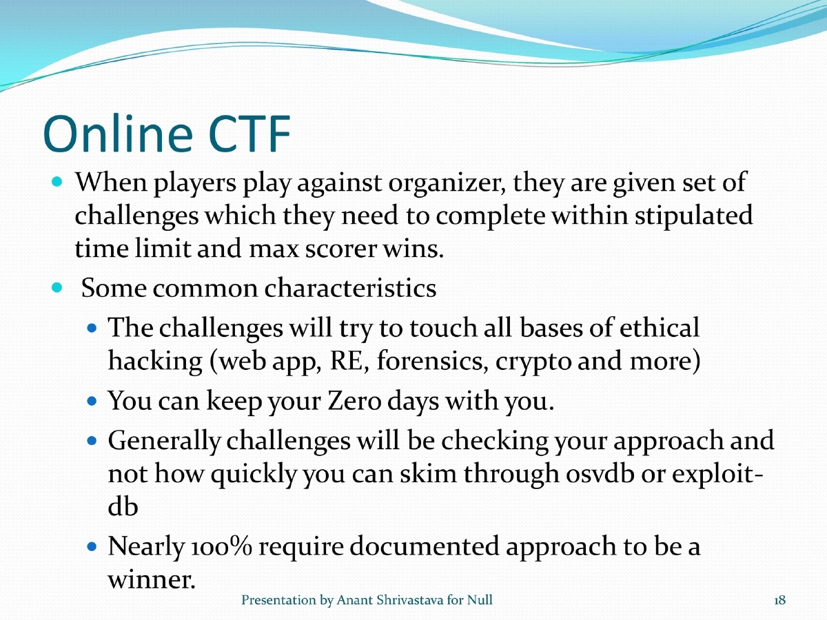 Slide 18 of Pentest Lab Setup