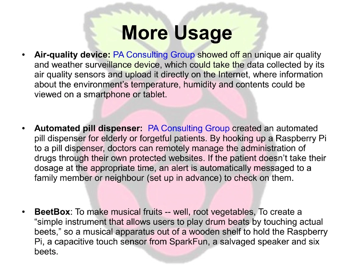 Slide 7 of Raspberry Pi