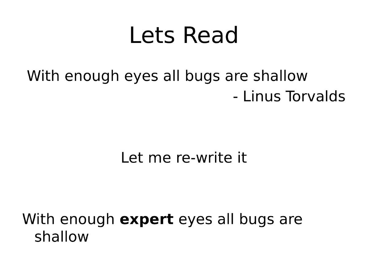 Slide 6 of C0c0n Source Code Review