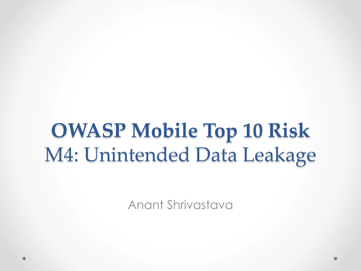 Slide 1 of Mobile Top10 M4
