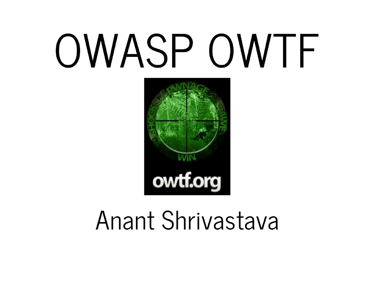 Slide 1 of Owtf
