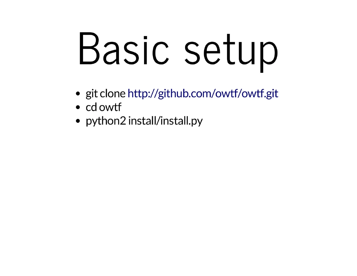 Slide 17 of Owtf