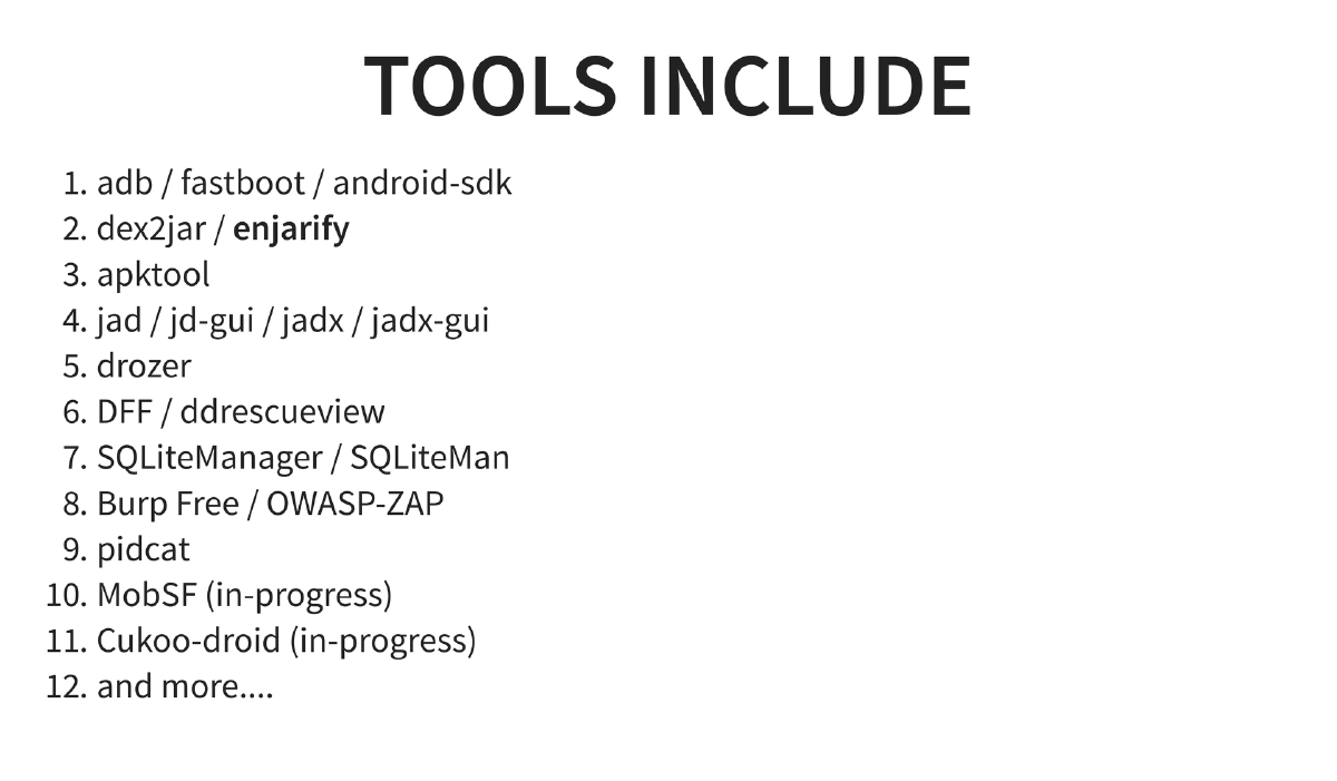 Slide 4 of BlackHat Asia Arsenal Tamer
