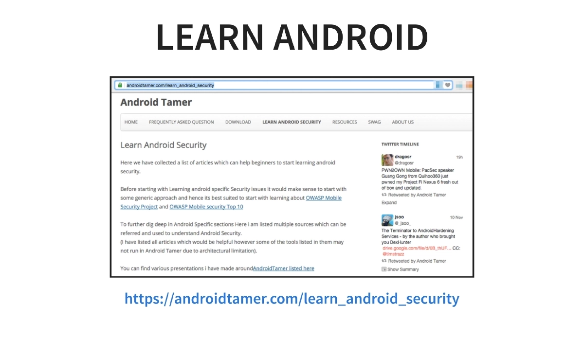 Slide 10 of BlackHat Asia Arsenal Tamer