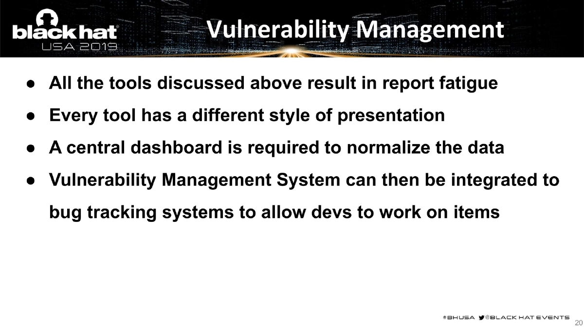 Slide 20 of BlackHat USA DevSecOps