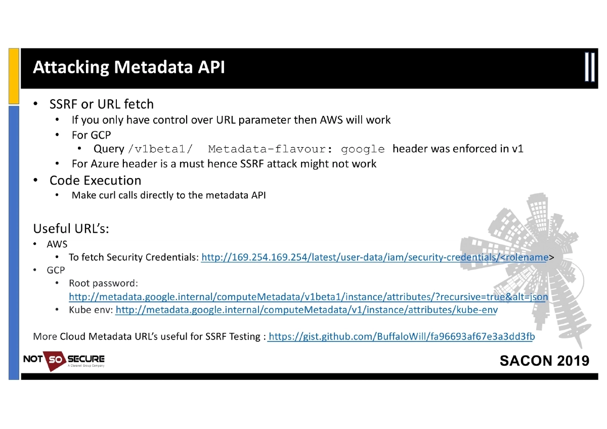 Slide 25 of Sacon Cloud Pentesting