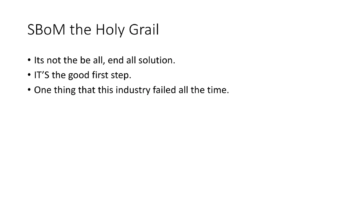 Slide 23 of Bsides London Beyond The Code Supply Chain