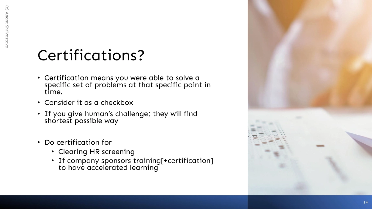 Slide 14 of Career In Infosec