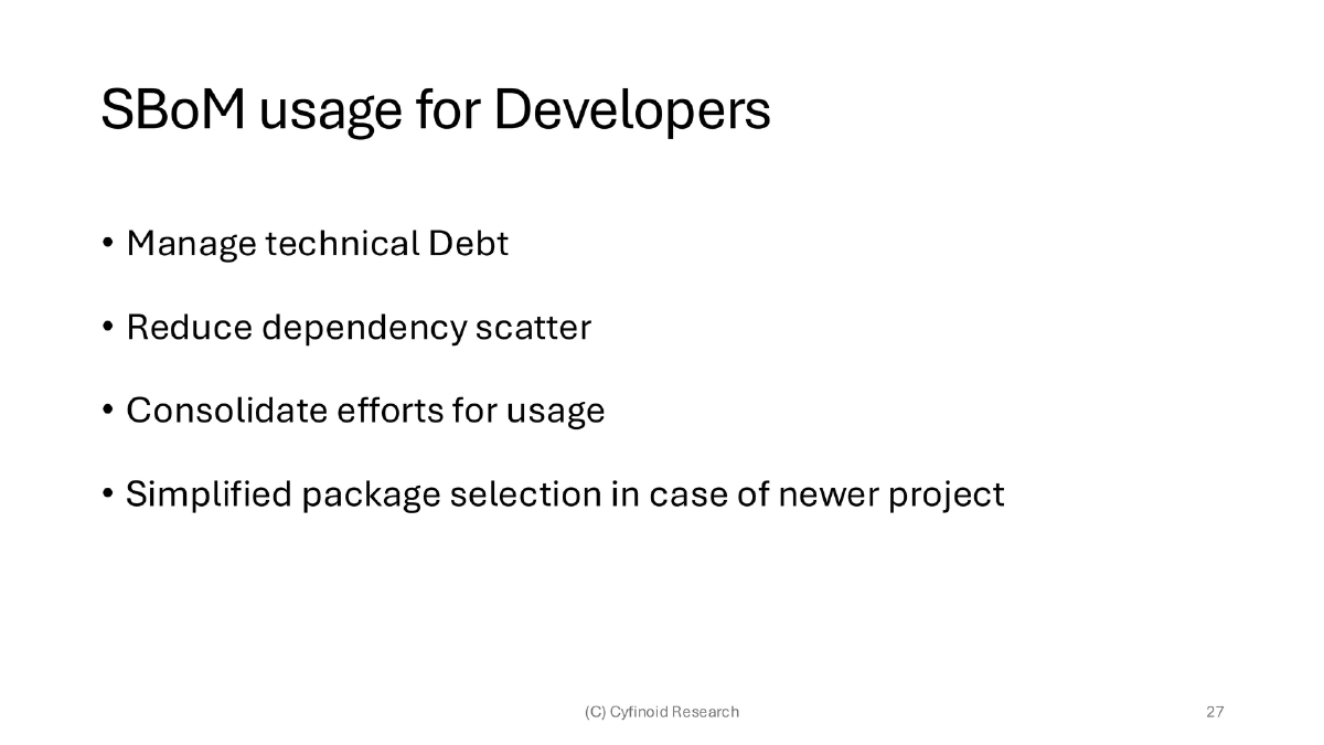 Slide 27 of C0c0n Shiny Sbom