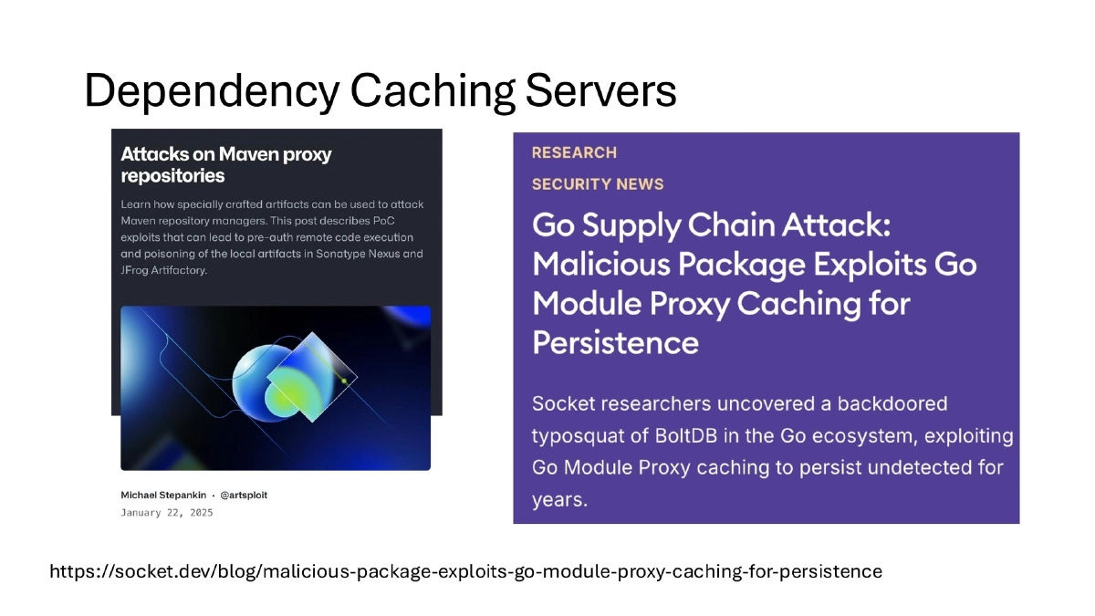 Slide 28 of Bsides Kerala Supply Chain Outside Code