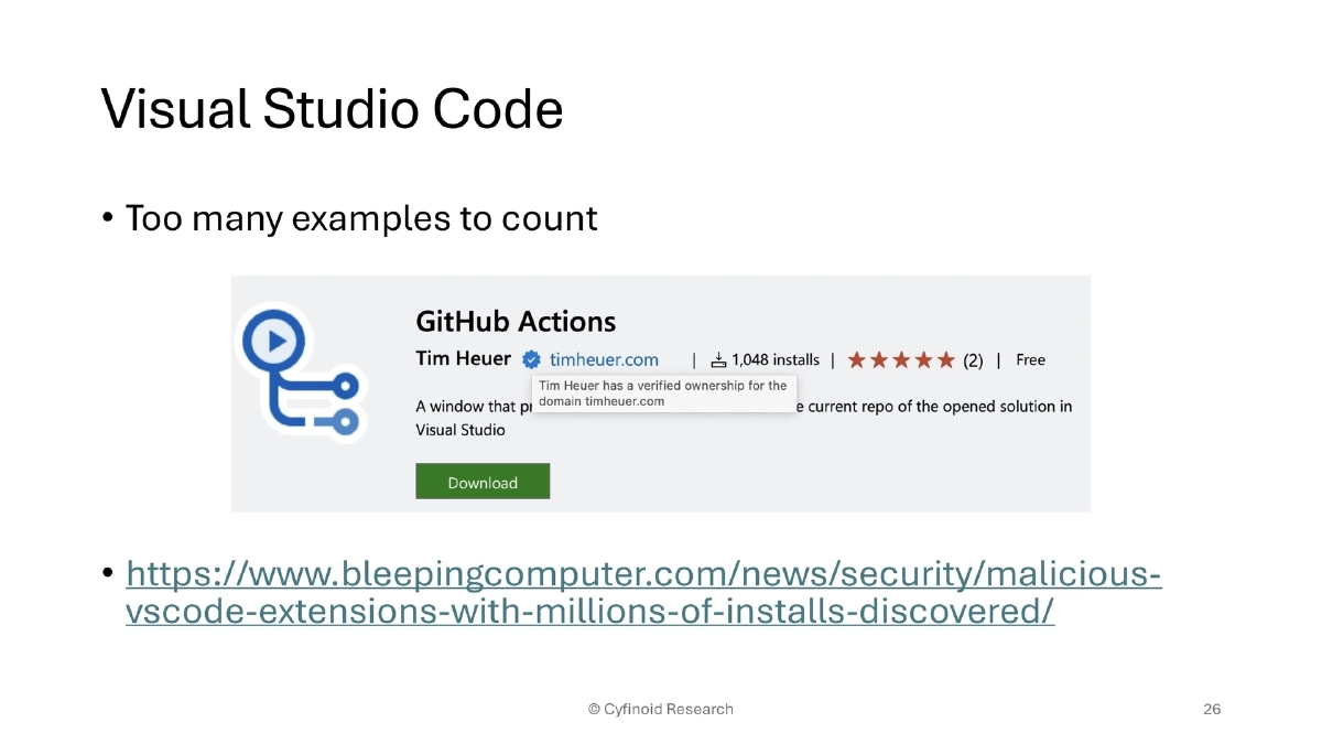 Slide 26 of Supply Chain BlackHat USA