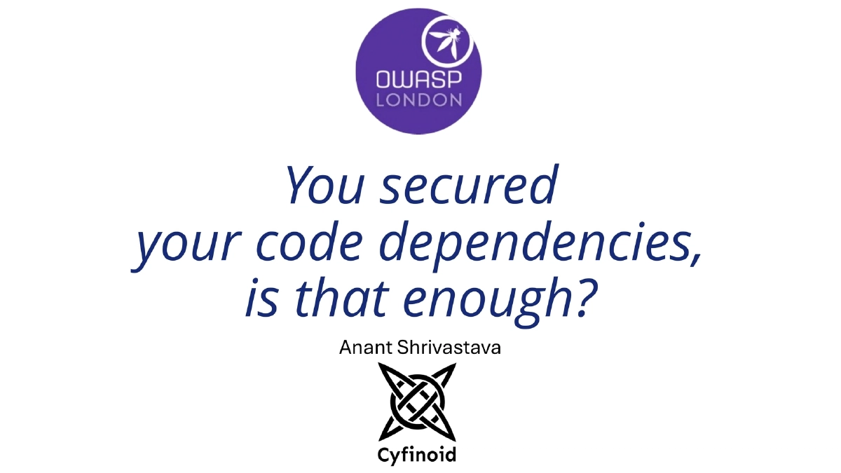 Slide 1 of Supply Chain Owasp London