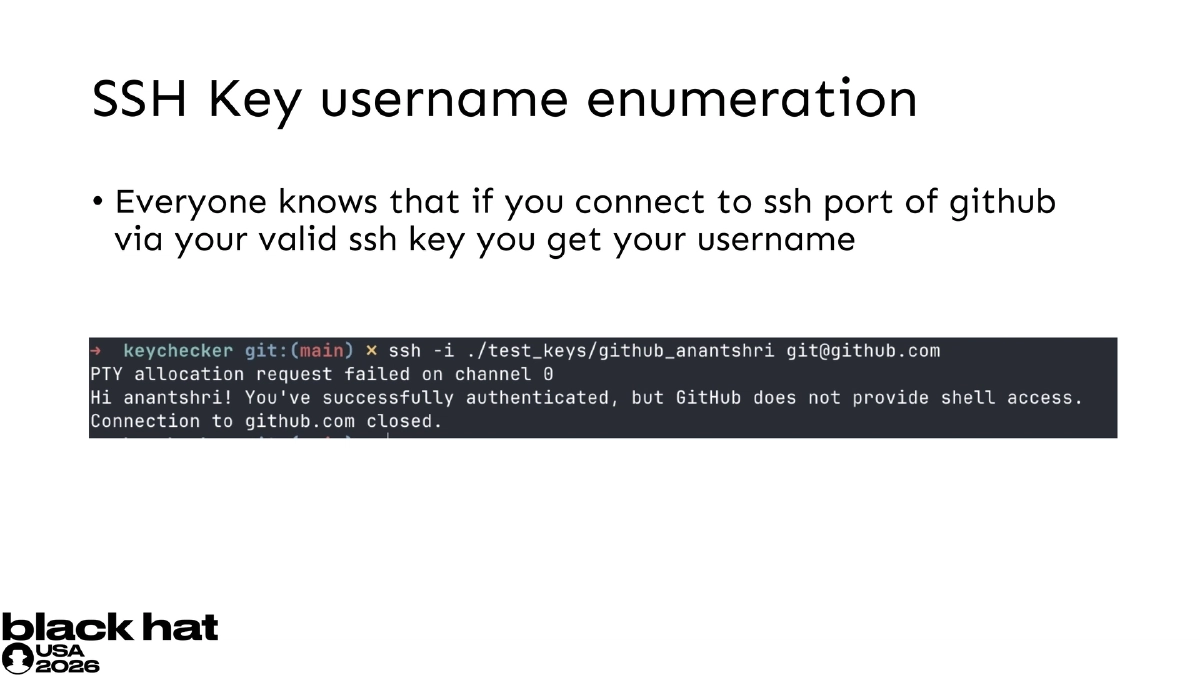 Slide 5 of KeyChecker - BlackHat USA 2026 Arsenal