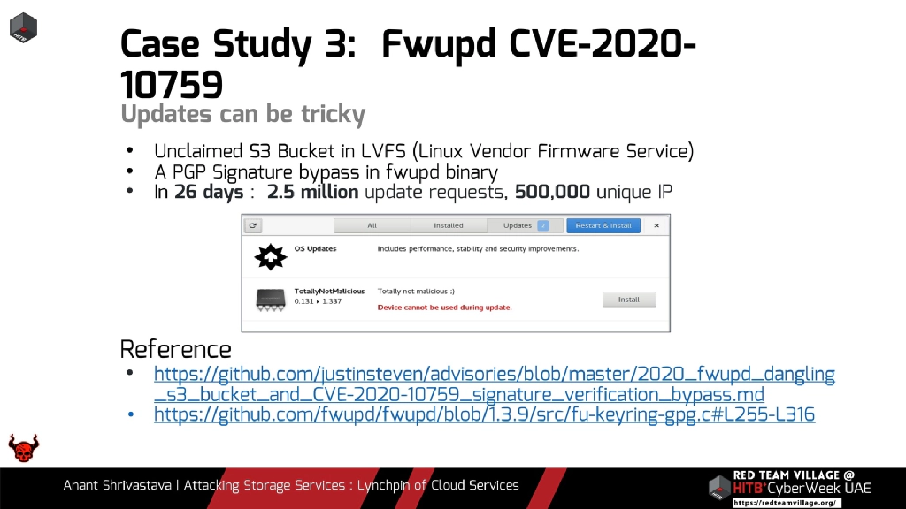 Slide 13 of Attacking Storage Services : The Lynchpin of Cloud Services