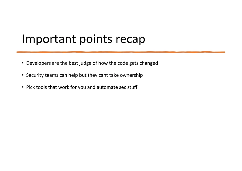 Slide 27 of Developer Security Based on 15 Years Experience