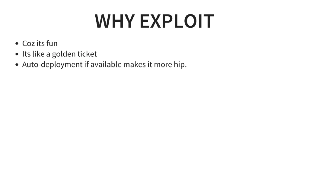 Slide 4 of Exploiting Version Control Systems