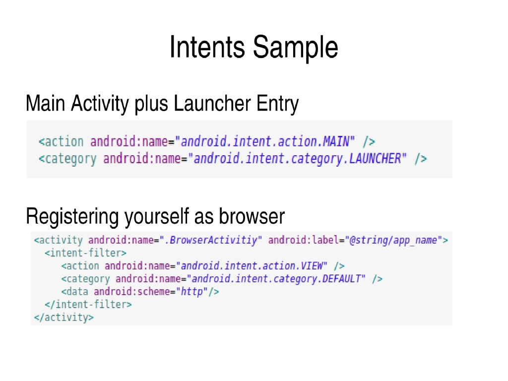 Slide 24 of Android Security Workshop