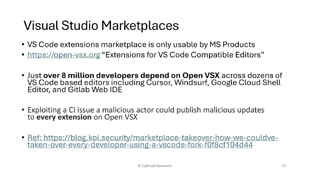 Slide 27 of You secured your code dependencies, is that enough?